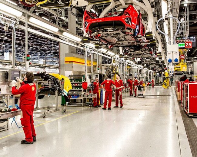 Как собирают Ferrari на заводе в Маранелло