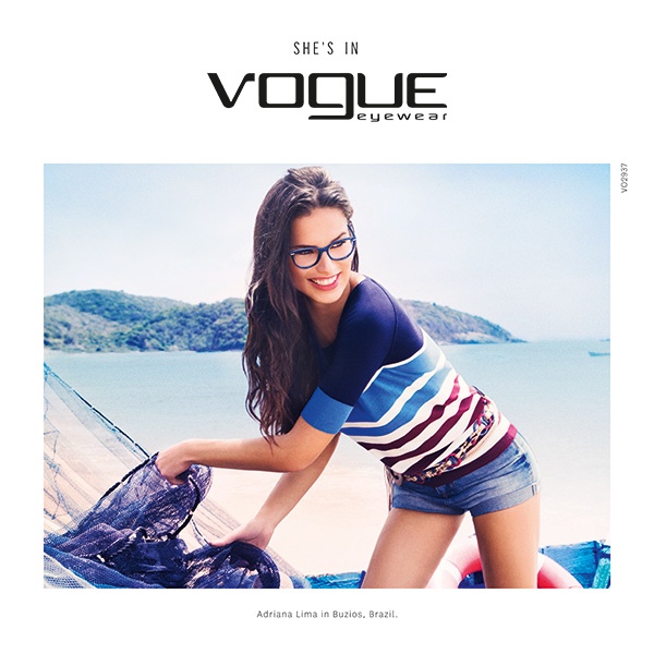 Адриана Лима в рекламе Vogue Eyewear