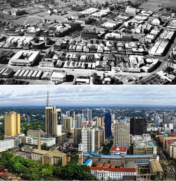 Фотографии городов из прошлого и настоящего, которые поразят ваше воображение