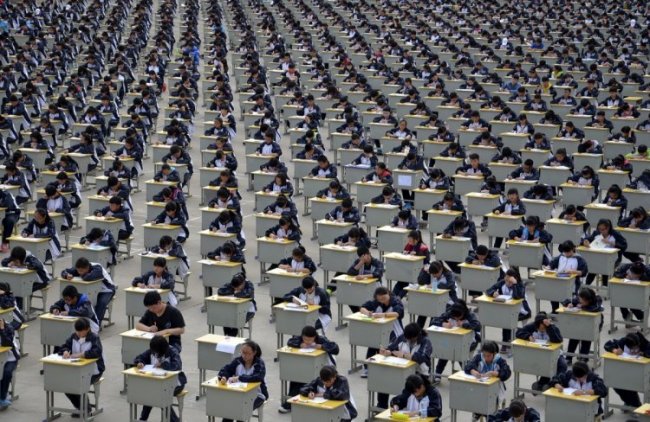 Фото, показывающие насколько много людей в Китае