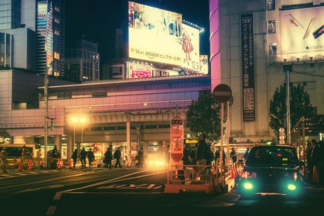 Замечательные фотографии ночного Токио