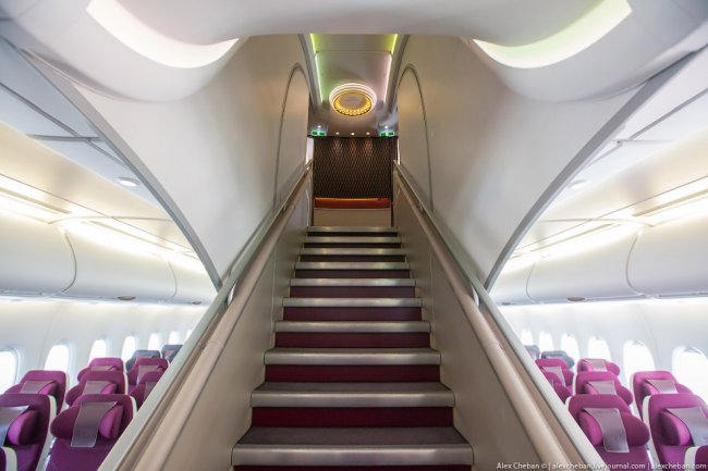 Самый лучший интерьер самолета Airbus A380