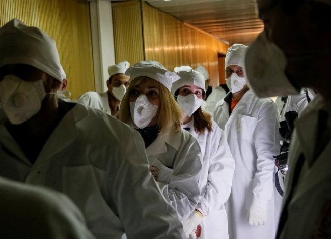 Внутри Чернобыльской АЭС