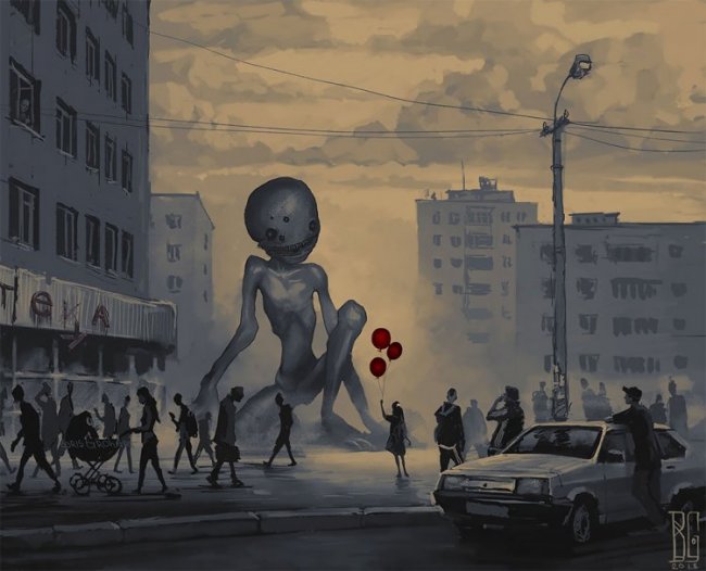 Мрачные иллюстрации Бориса Гроха
