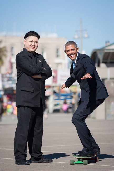 Барак Обама и Ким Чен Ын (cosplay)