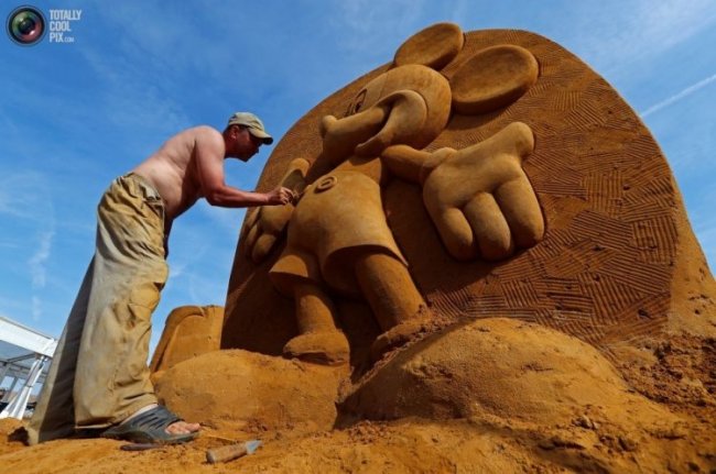 Фестиваль песчаных скульптур в Бельгии