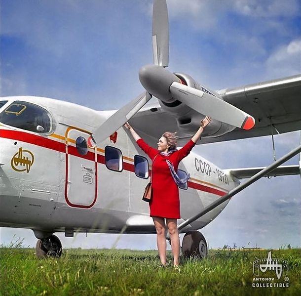 Советская реклама самолетов Антонов для западных п